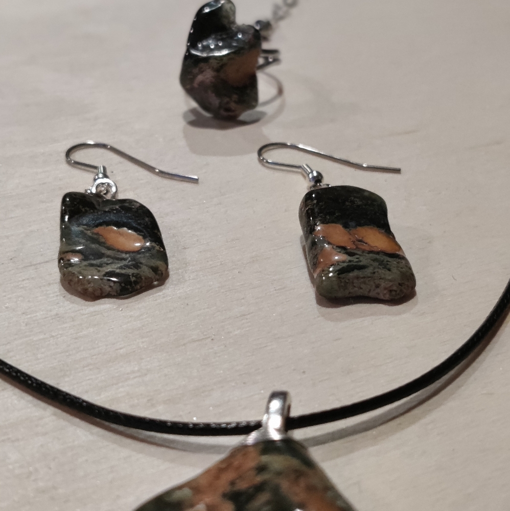 4 Piece Ocean Jasper Set